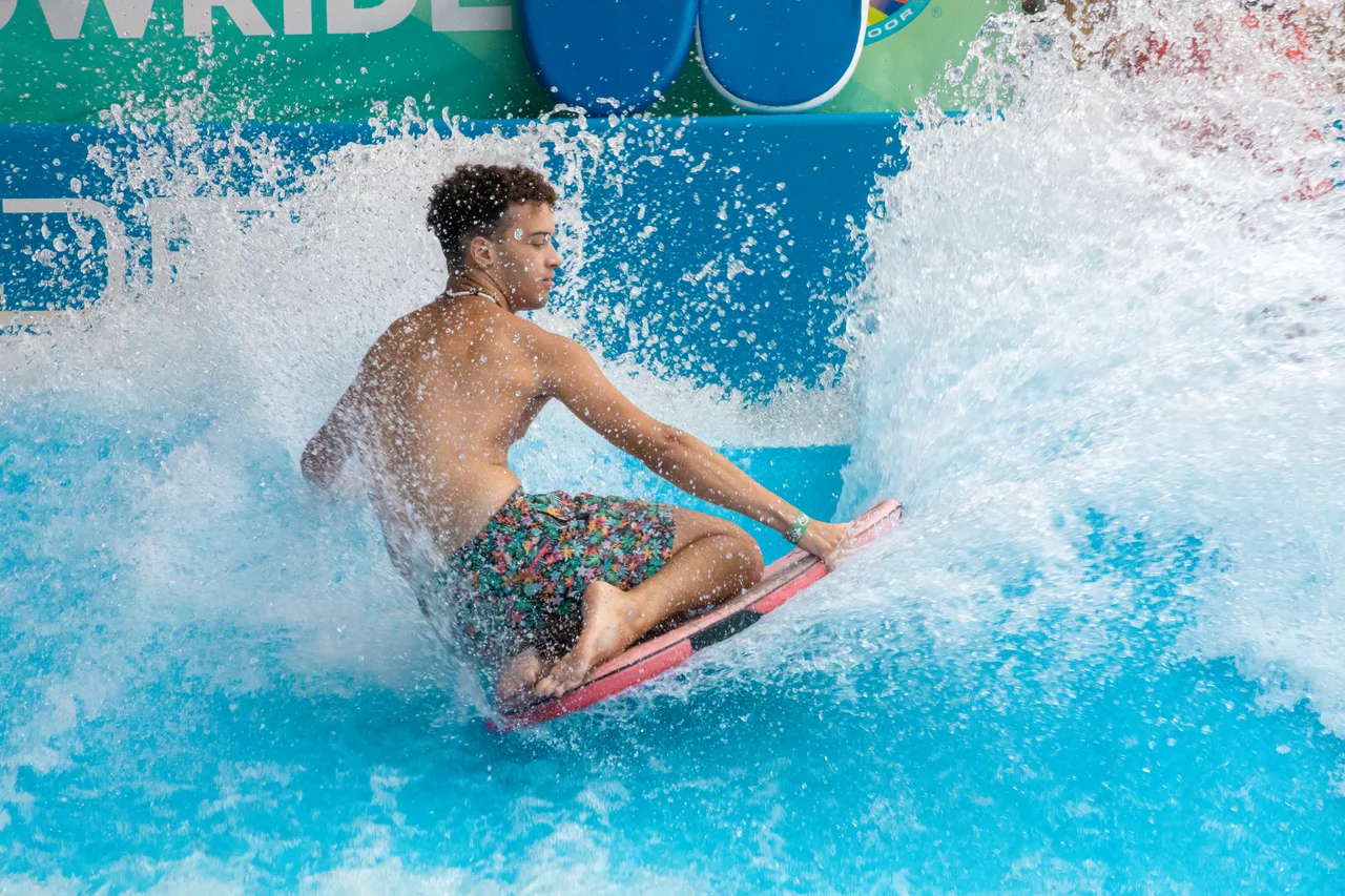 Massanutten indoor waterpark flowrider rider 19